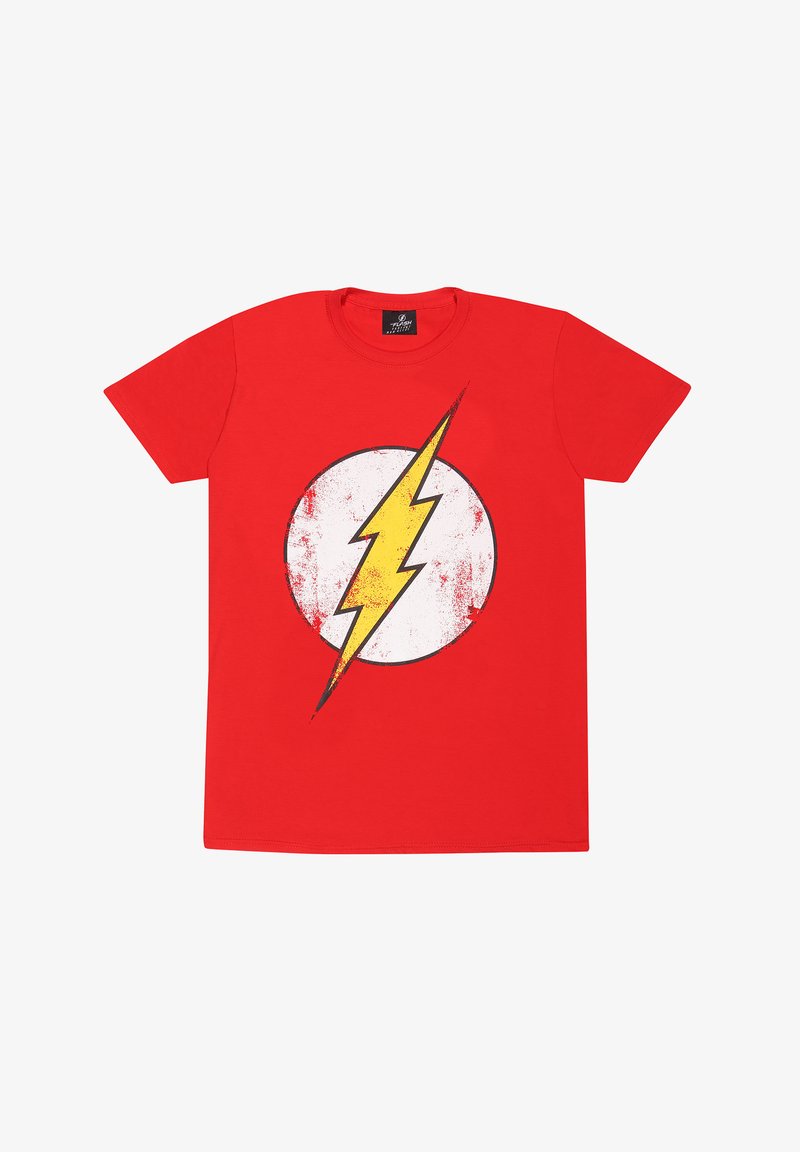 Henry Tiger DC COMICS FLASH LOGO - Triko s potiskem - red