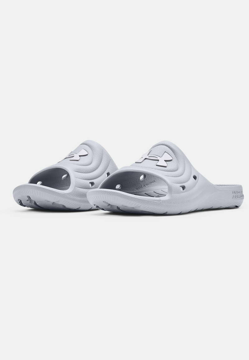 Kinder Riemchensandalen | Under Armour LOCKER Pantolette flach grey/grau - NA16144 Kinder Riemchensandalen | Under Armour LOCKER Pantolette flach grey/grau - NA16144