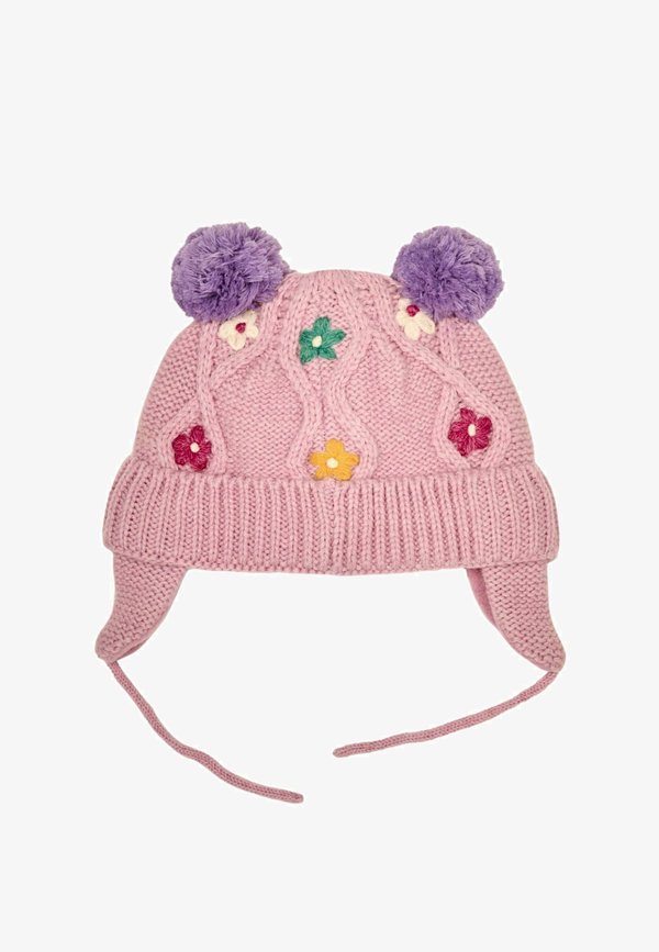 FLORAL EMBROIDERED CABLE – Mütze