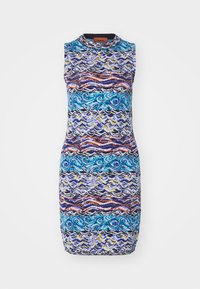 SLEEVELESS SHORT DRESS - Jumper dress - multicolor blue tones