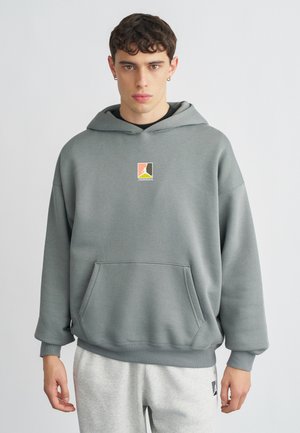 Jersey con capucha - vintage lichen/sail