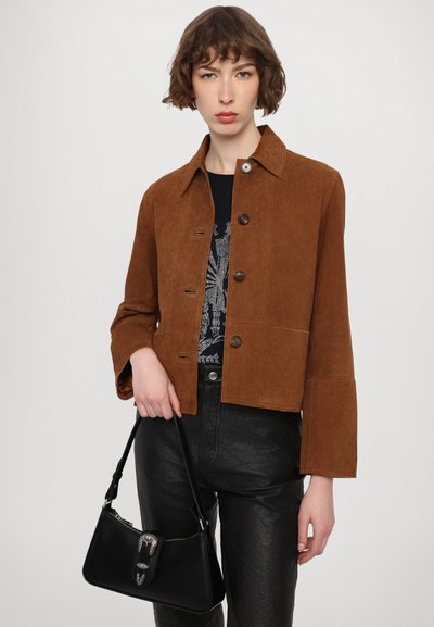 Zadig & Voltaire LESSA - Leather jacket - cognac
