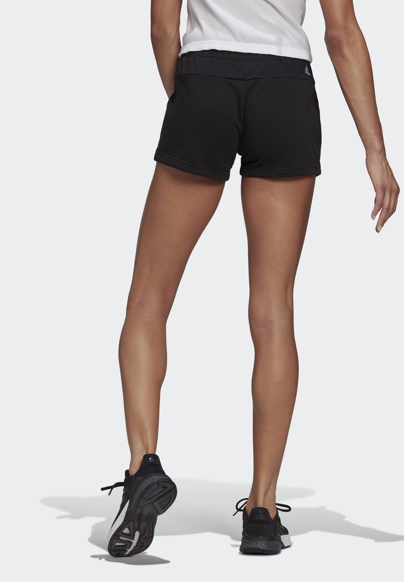 adidas Performance ESSENTIALS SLIM LOGO SHORTS - Pantaloncini sportivi -  black/white/nero - Zalando.it