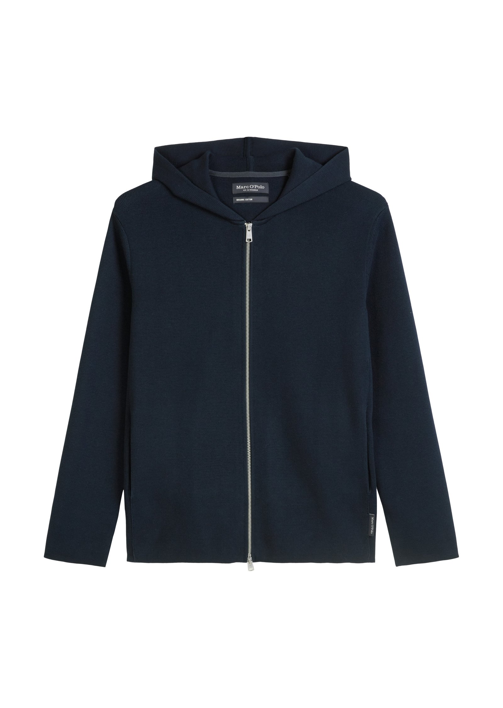 ENFÖLD ZIP-UP JACKET 38 ダークネイビー Marc O'Polo ZIPPED JACKET WITH HOOD - Zip-up sweatshirt - dark