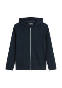 ZIPPED JACKET WITH HOOD - Lukuga pusa - dark navy