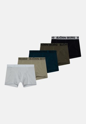 Björn Borg 5 PACK - Shorty - black/light grey