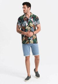 Ombre SHORT SLEEVE  - Camisa - navy blue and pink