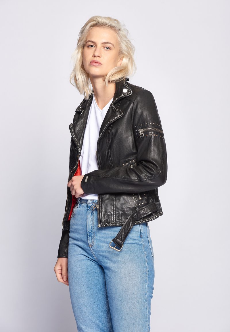 Maze ROCKIG MANAIA Lederjacke black/schwarz