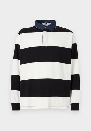 BEACHIN UNISEX - Poloshirt - black/white