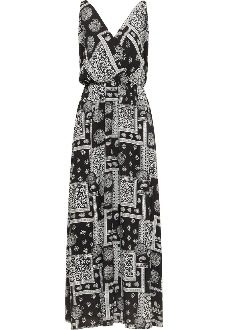 Damen Freizeitkleider | IZIA IZIA GAYA Maxikleid schwarz weiss/schwarz - KR03538 Damen Freizeitkleider | IZIA IZIA GAYA Maxikleid schwarz weiss/schwarz - KR03538