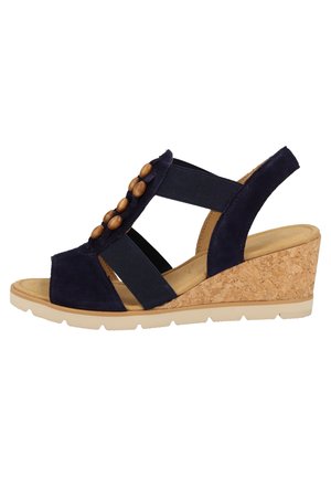 Gabor SANDALEN - Wedge sandals - bluette 16
