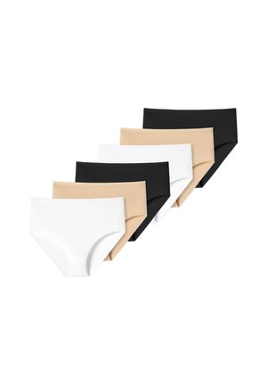 COTTON - 6ER PACK MIDI - Briefs - schwarz weiß sand