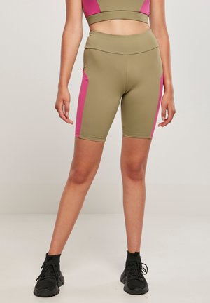 URBAN CLASSICS - Leggings - khaki brightviolet