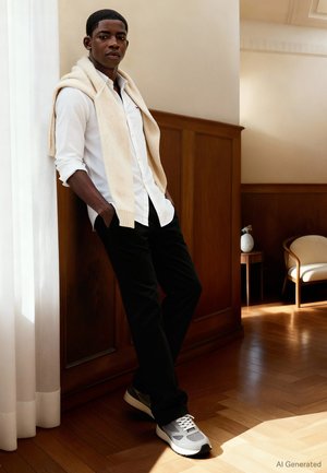 SLIM STRETCH OXFORD SHIRT - Cămașă - white