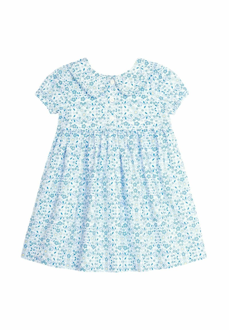 JoJo Maman Bébé BUTTON FRONT COLLAR TEA- REGULAR FIT - Särkkleit - blue floral