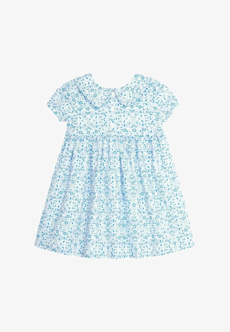 JoJo Maman Bébé BUTTON FRONT COLLAR TEA- REGULAR FIT - Särkkleit - blue floral