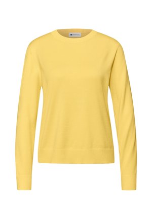BASIC PULLOVER - Striktrøje - gelb