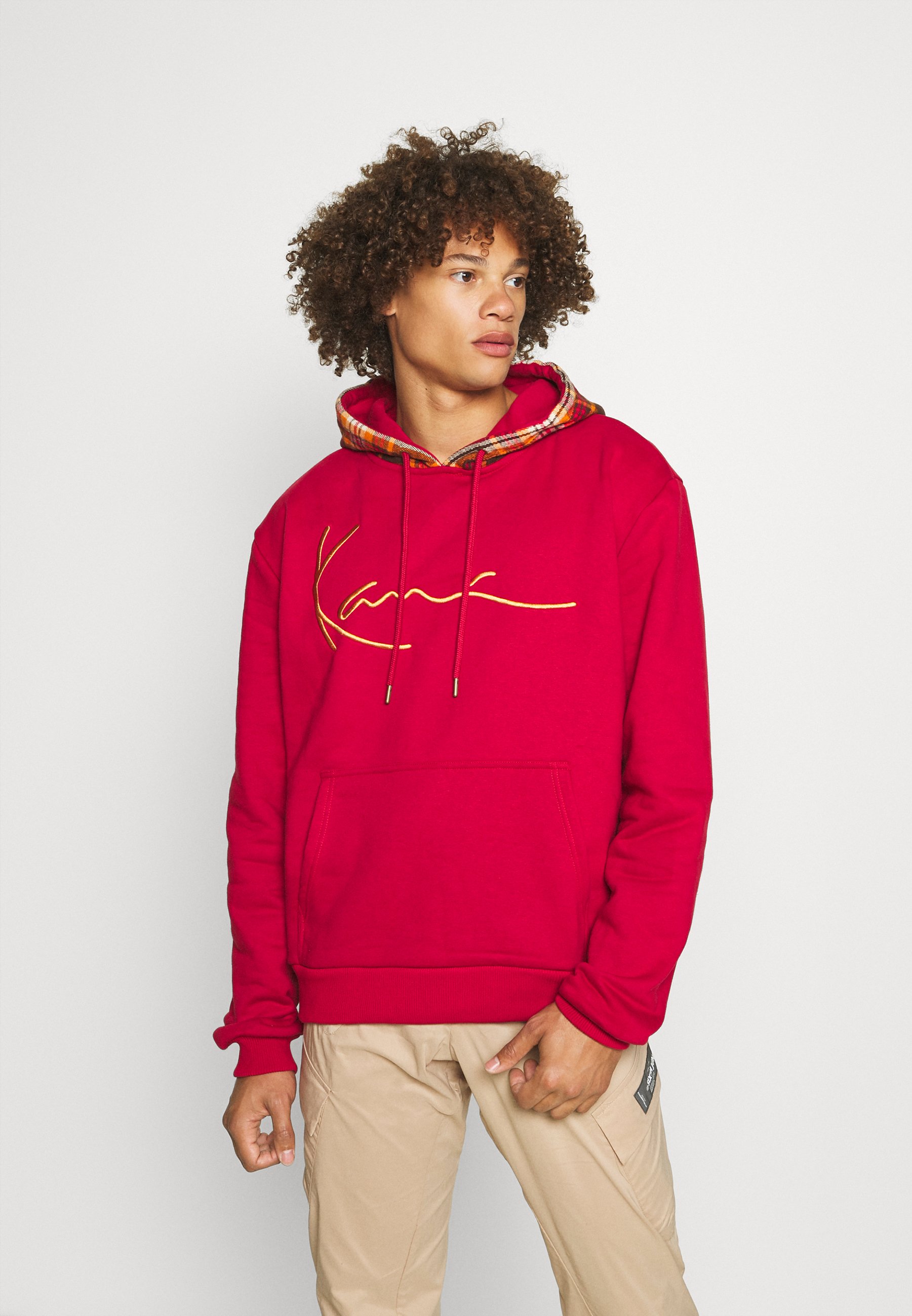 Karl Kani SIGNATURE PATCH HOODIE UNISEX - Sudadera - dark red/rojo oscuro -  Zalando.es