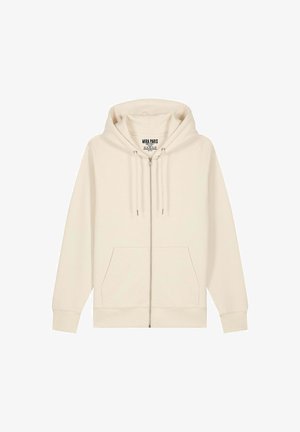 BASIC UNISEX HOODIE - Sweat zippé - off-white
