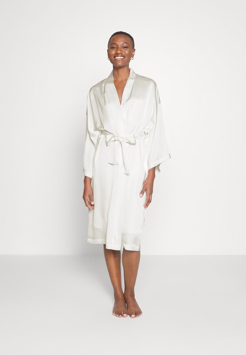 Lindex Dressing gown light white/white Zalando.ie