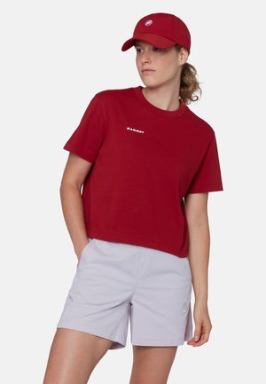 CROPPED MINI LOGO - T-Shirt sport - dark mammut red