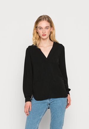 ONLMETTE LUNA V NECK - Bluser - black