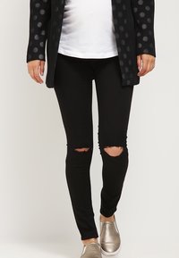 Topshop Maternity Džíny Slim Fit - black