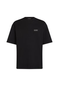 LOGO PATCH RELAXED - Camiseta básica - black
