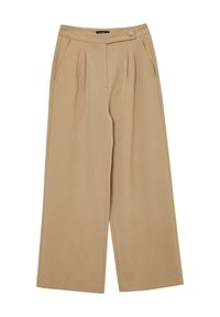 LUNGO BOTTONE - Pantaloni - beige