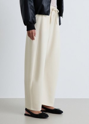 Calliope, PANTALONE GINNICO TINTA UNITA - Tracksuit bottoms - crema