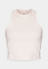 LOUNGE RIBBED CROP TANK - Viršus - sandy pink