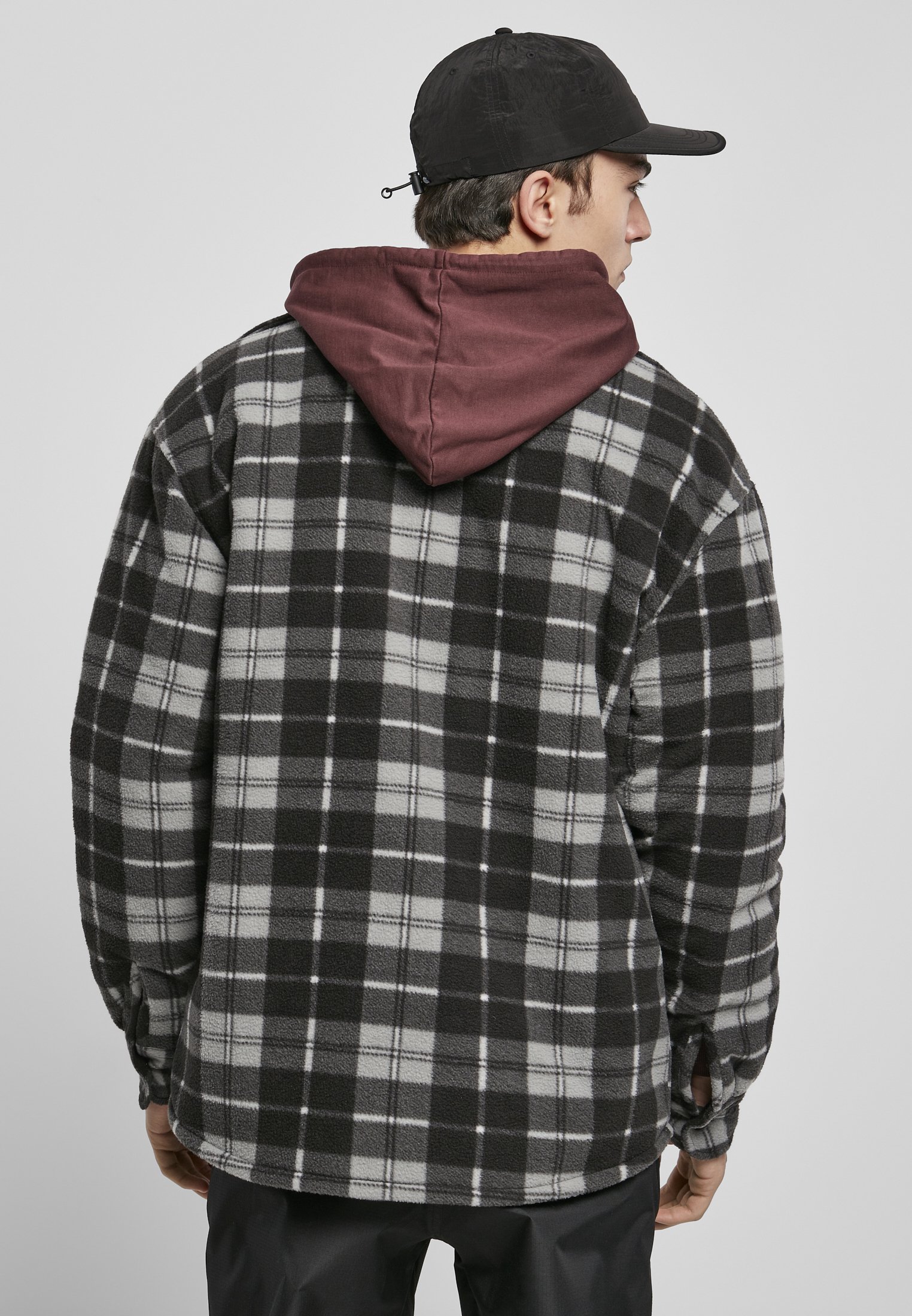 Kero　IRENE Shadow Plaid Jacket Urban Classics PLAID TEDDY LINED SHIRT JACKET - Kurtka