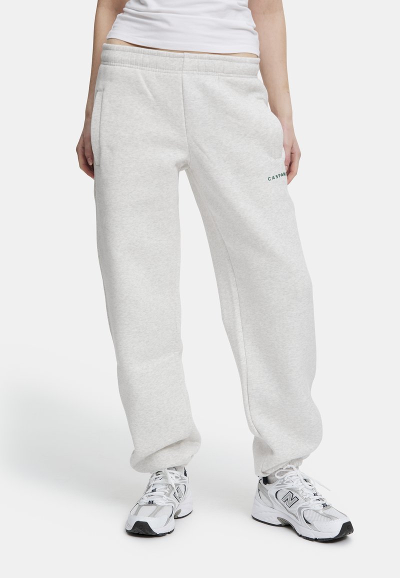 Caspara JOGGERS - Joggebukse - grey melange