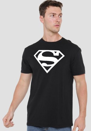 DC COMICS - SUPERMAN, SUPERMAN LOGO - Print T-shirt - black