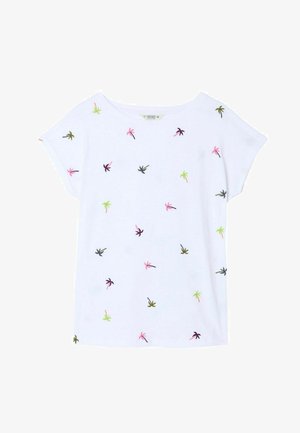 FatFace, REGULAR FIT - EMBROIDERED PALM TREE T SHIRT . - Trükipildiga T-särk - white