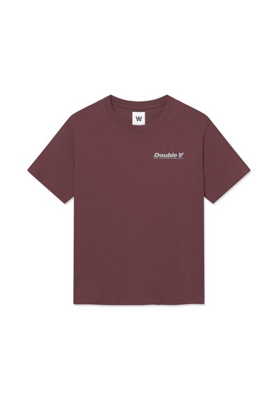 WOOD WOOD WWLIAM  AANEUE - T-shirt imprimé - decadent chocolate
