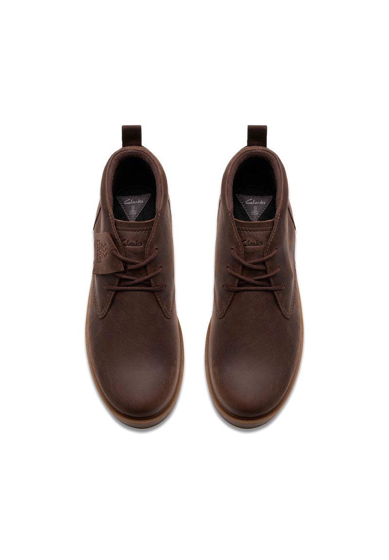 Chaussures Chukka Clarks En Cuir Marron - Taille 9.5 US Homme, Peu Portées, Occasion