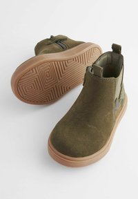 Next CHELSEA BOOTS WITH ZIP FASTENING WIDE FIT G - Batukai kūdikiams - khaki green dino