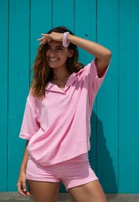South Beach RUGBY  STRIPE COLLARED  - Poloshirt - pink