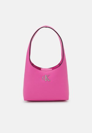 MINIMAL MONOGRAM SHOULDER BAG - Håndtasker - pink amour