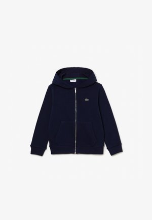 Lacoste CORE FULL ZIP UNISEX - Majica s kapuljačom i patentnim zatvaračem - marine