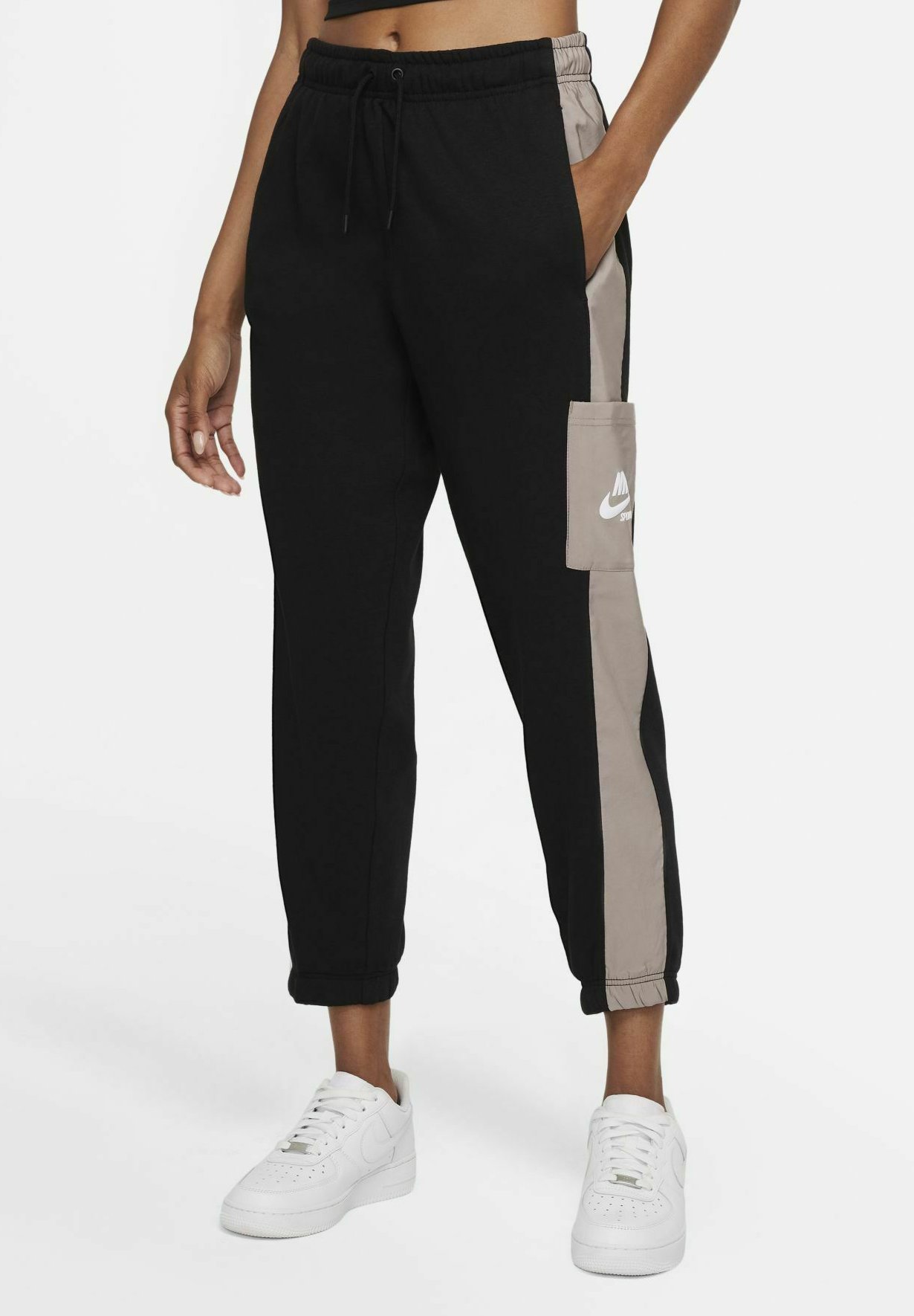 Nike Sportswear Pantaloni sportivi - black/moon fossil/white/nero - Zalando .it