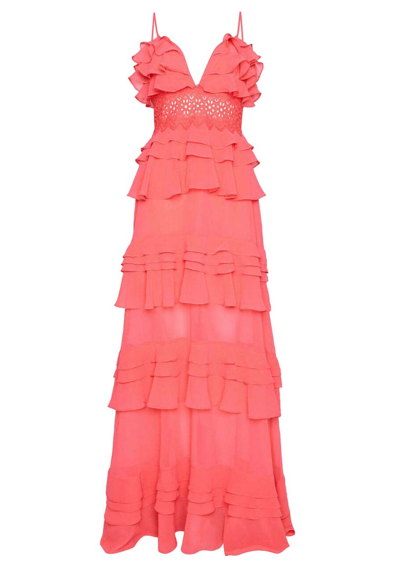 Damen Freizeitkleider | True Decadence Maxikleid pink punch/pink - UE63615 Damen Freizeitkleider | True Decadence Maxikleid pink punch/pink - UE63615