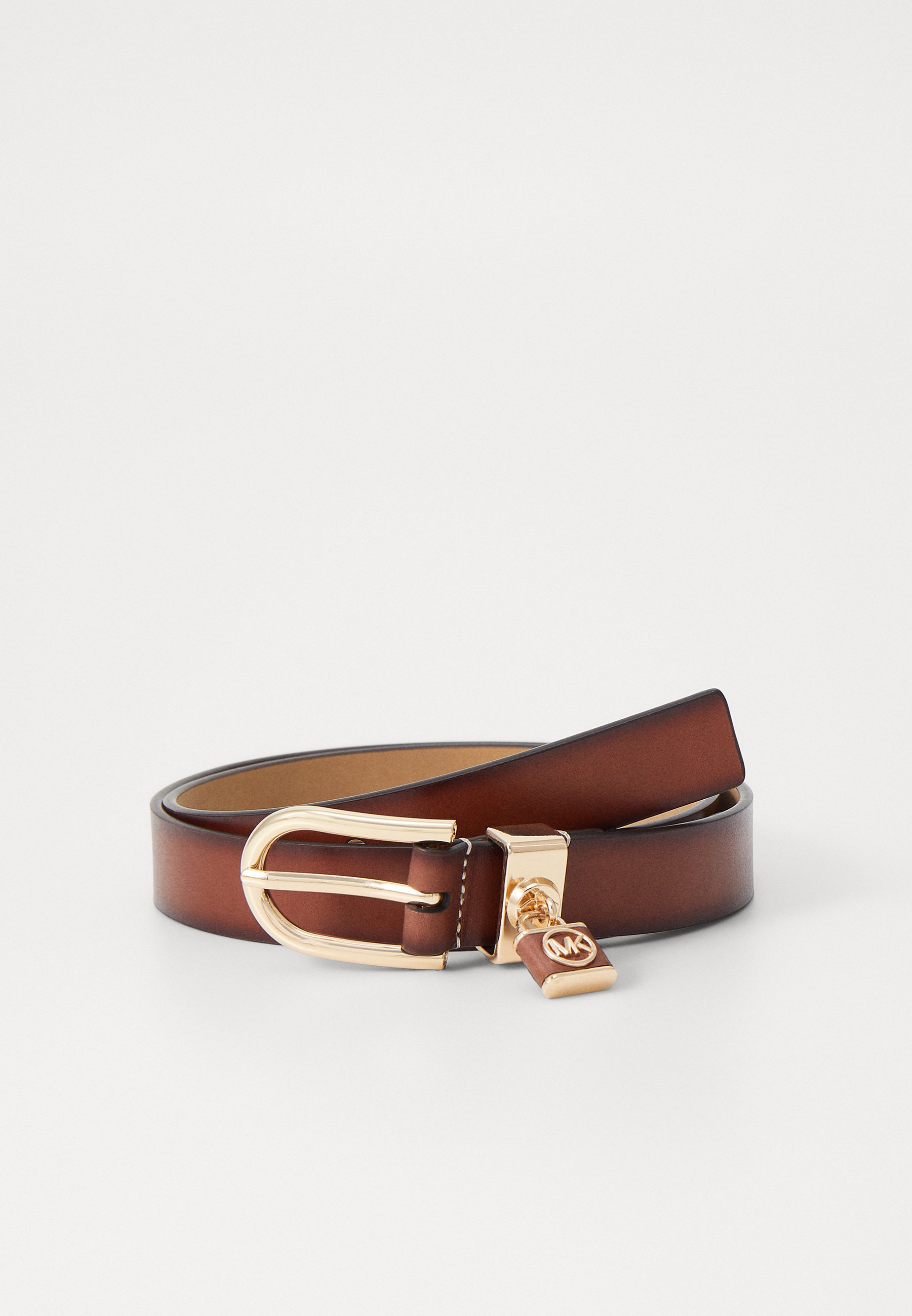 MICHAEL Michael Kors Brown Belt Michael Kors Swag Chain Leather Belt | Neiman Marcus main image 4