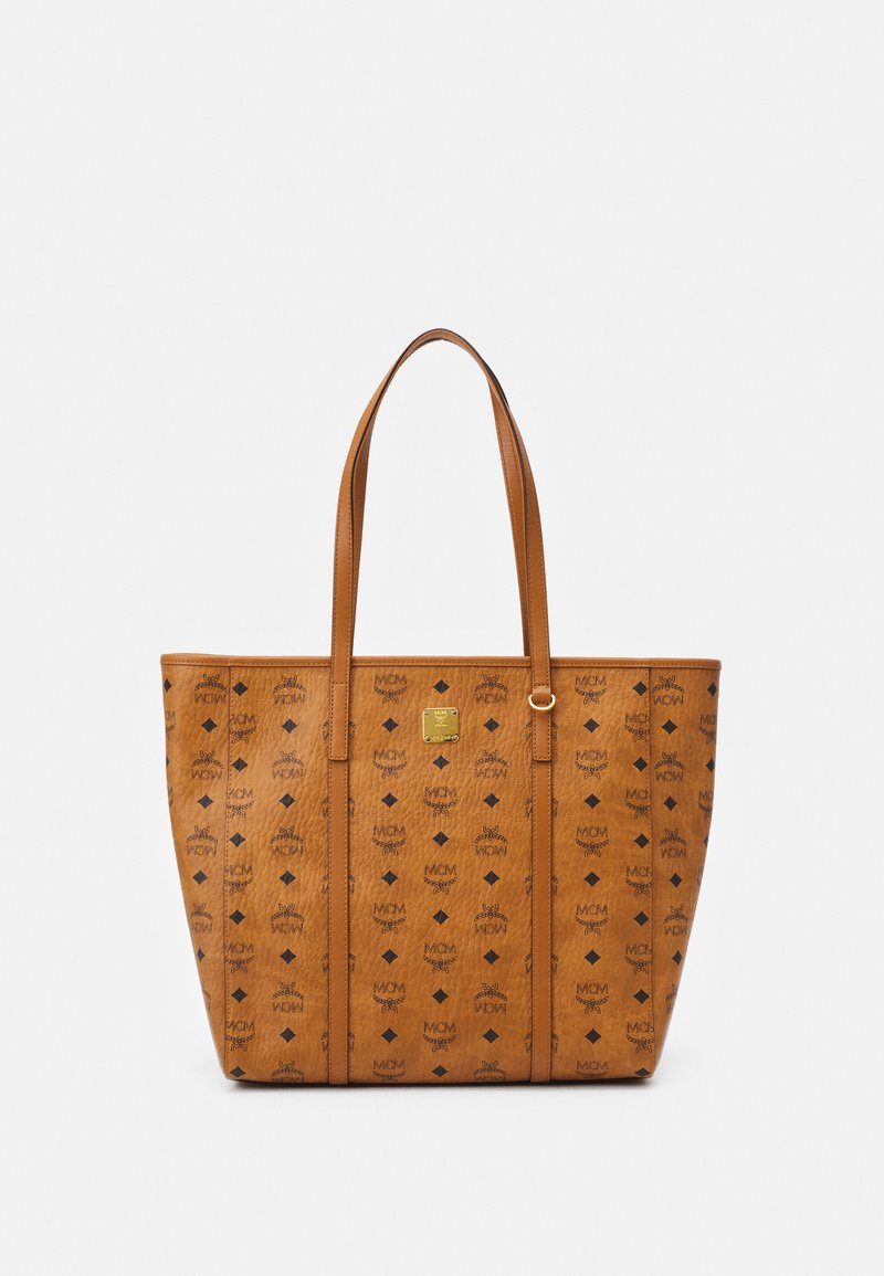 MCM - TONI VISETOS SHOPPER MEDIUM - Cabas - cognac, Agrandir