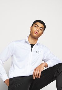 EA7 Emporio Armani TRACKSUIT - Tuta - white/black