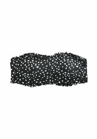 Next REGULAR FIT -FRILL BANDEAU - Gornji dio bikinija - black white spot