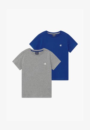 LEGACY BASICS CREW-NECK UNISEX 2 PACK - T-shirt basique - blue/mottled grey