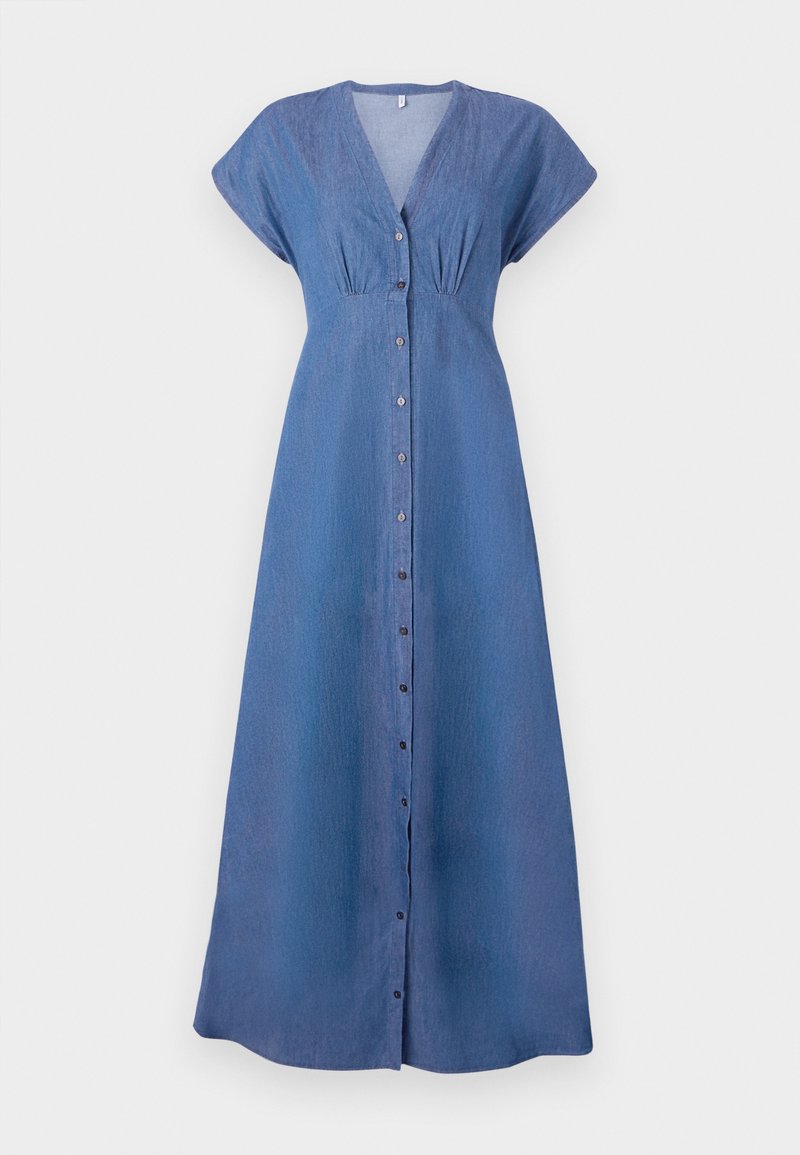 ONLY ONLNOVA Long Robe Longue Medium Blue Denim denim Bleu ZALANDO FR only-onlnova-long-robe-longue-medium-blue-denim-denim-bleu-zalando-fr
