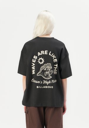 THE GREAT WAVES - T-shirt con stampa - black